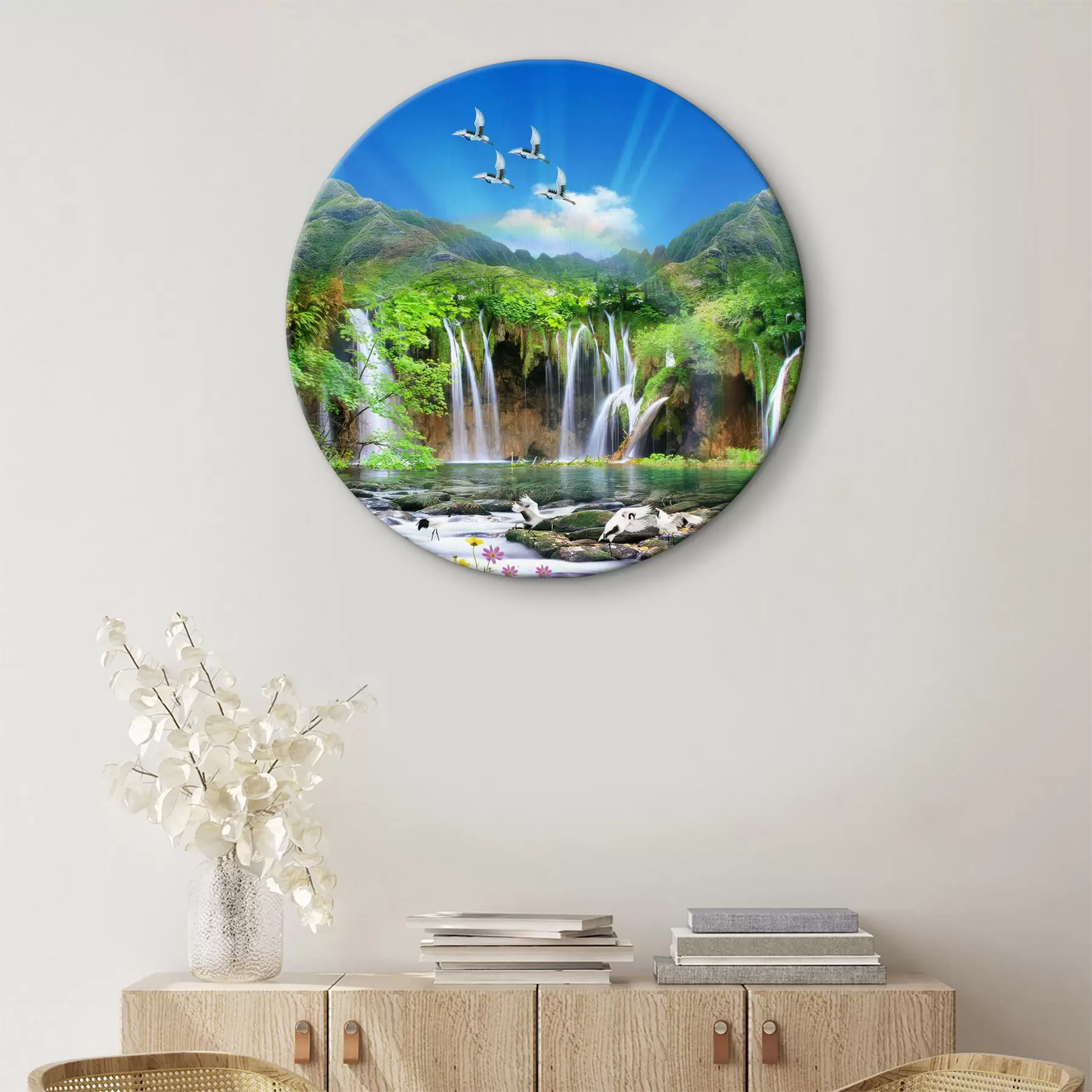 Glezna Ūdens, debesis un mākoņi r03428