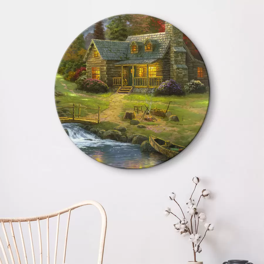 Glezna Augi, ūdens un logs r15144