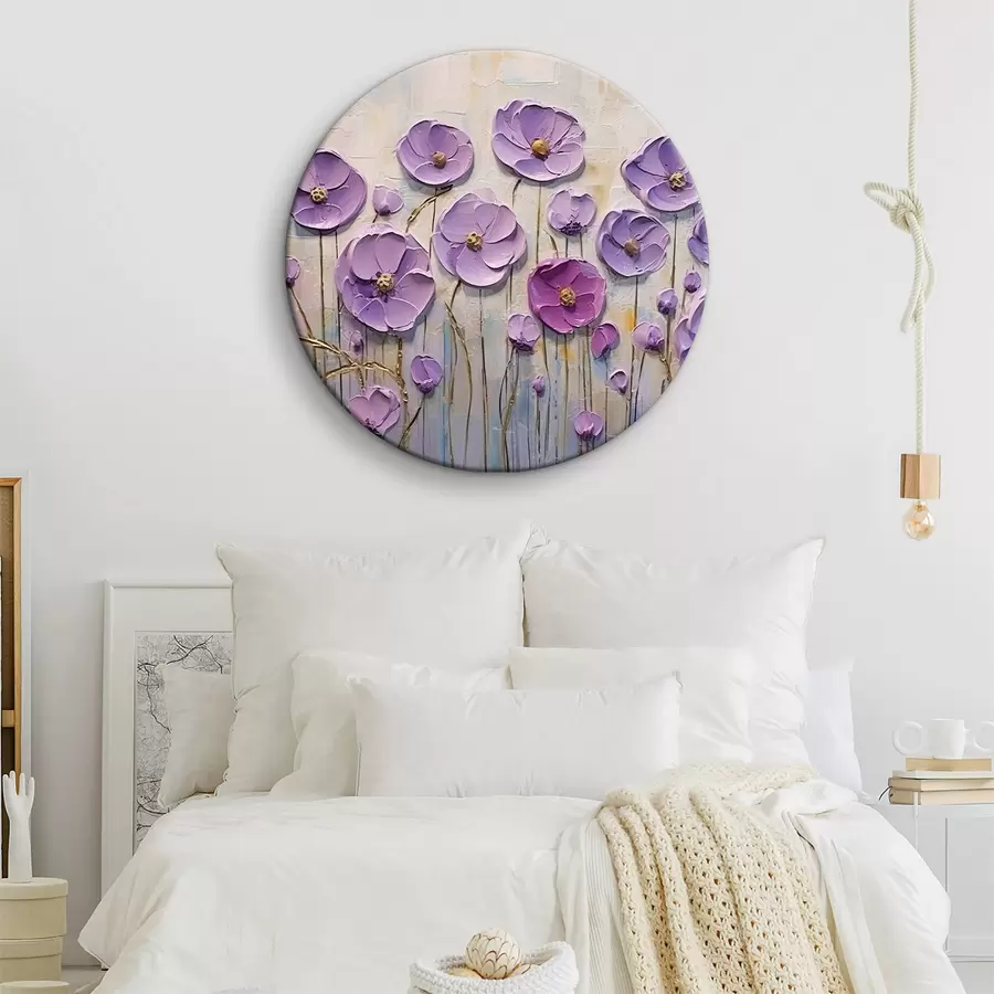 Glezna Ziedu, augu un violeta r34856