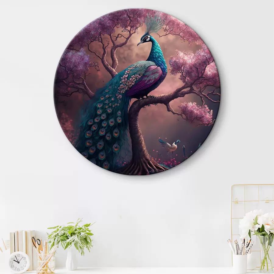 Glezna Putns, daba un violeta krāsa r34875