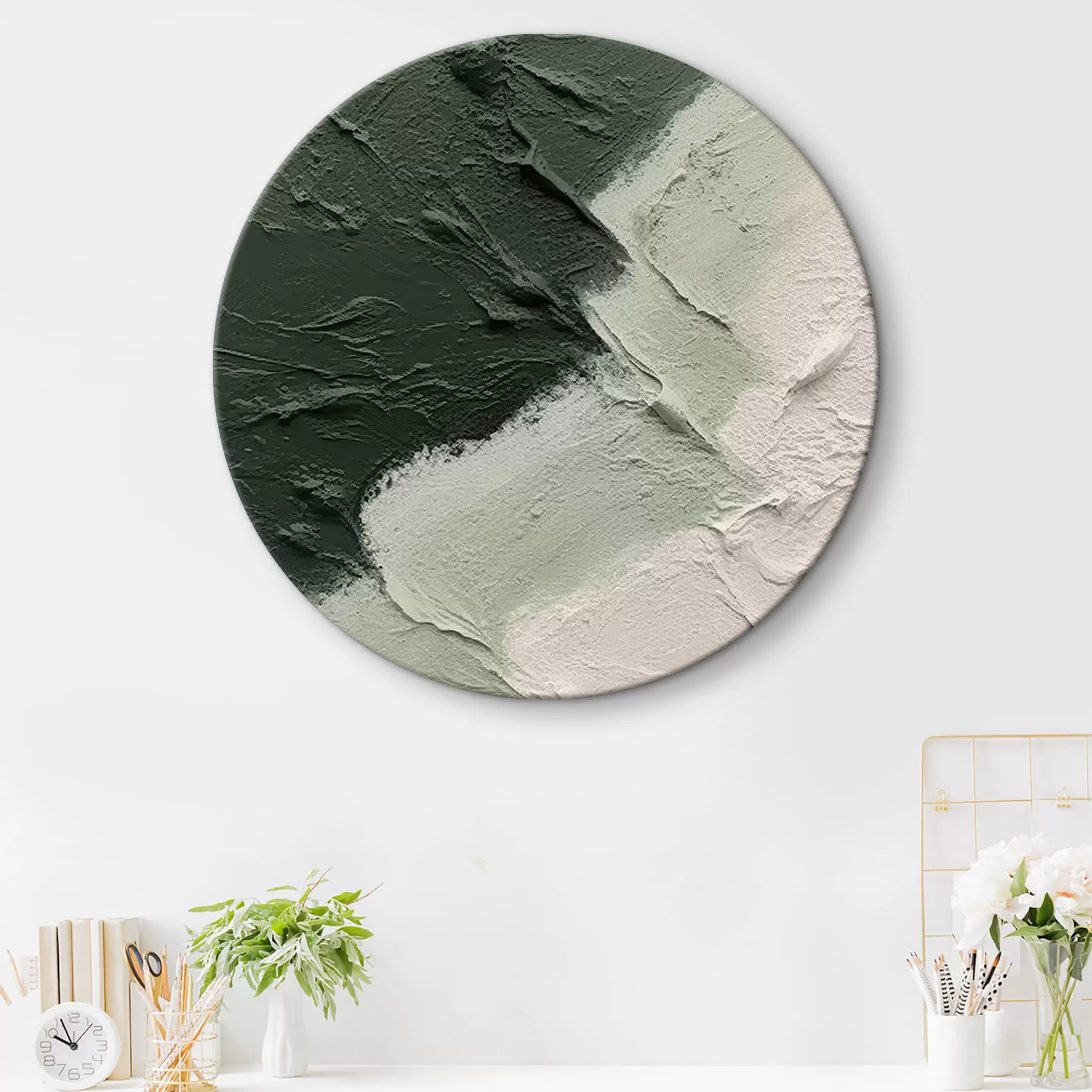 Glezna Vintage ģeometriskā ilūzija minimālisma stilā r35578