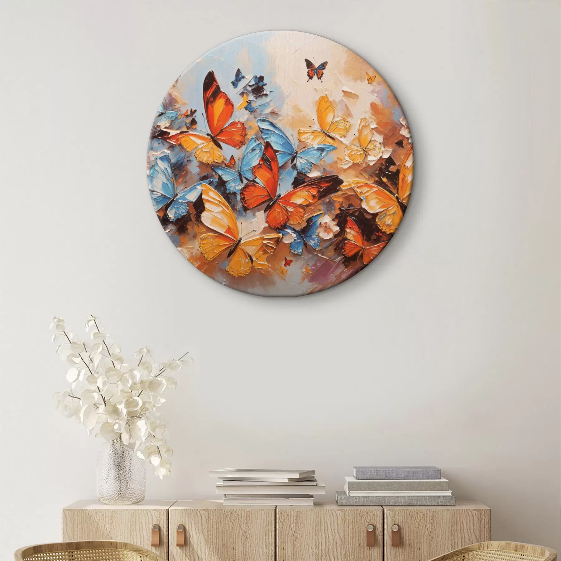 Glezna Tauriņu abstrakts r35824