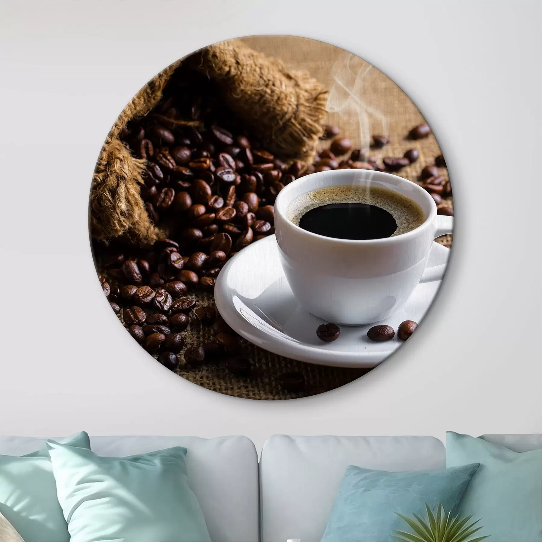 Glezna Aromātiskā kafija un kafijas pupiņas r37172