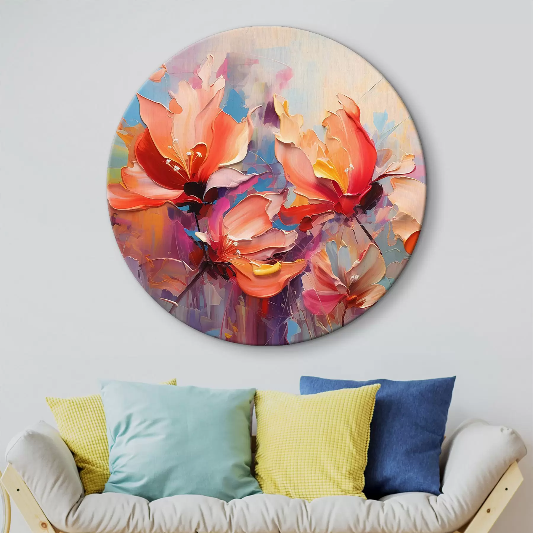 Glezna Akvareļu ziedi r37535