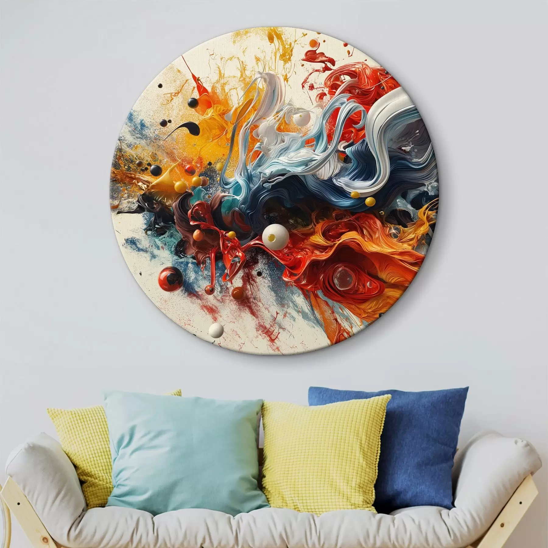 Glezna Krāsu šļakatas, abstrakts fons r38457