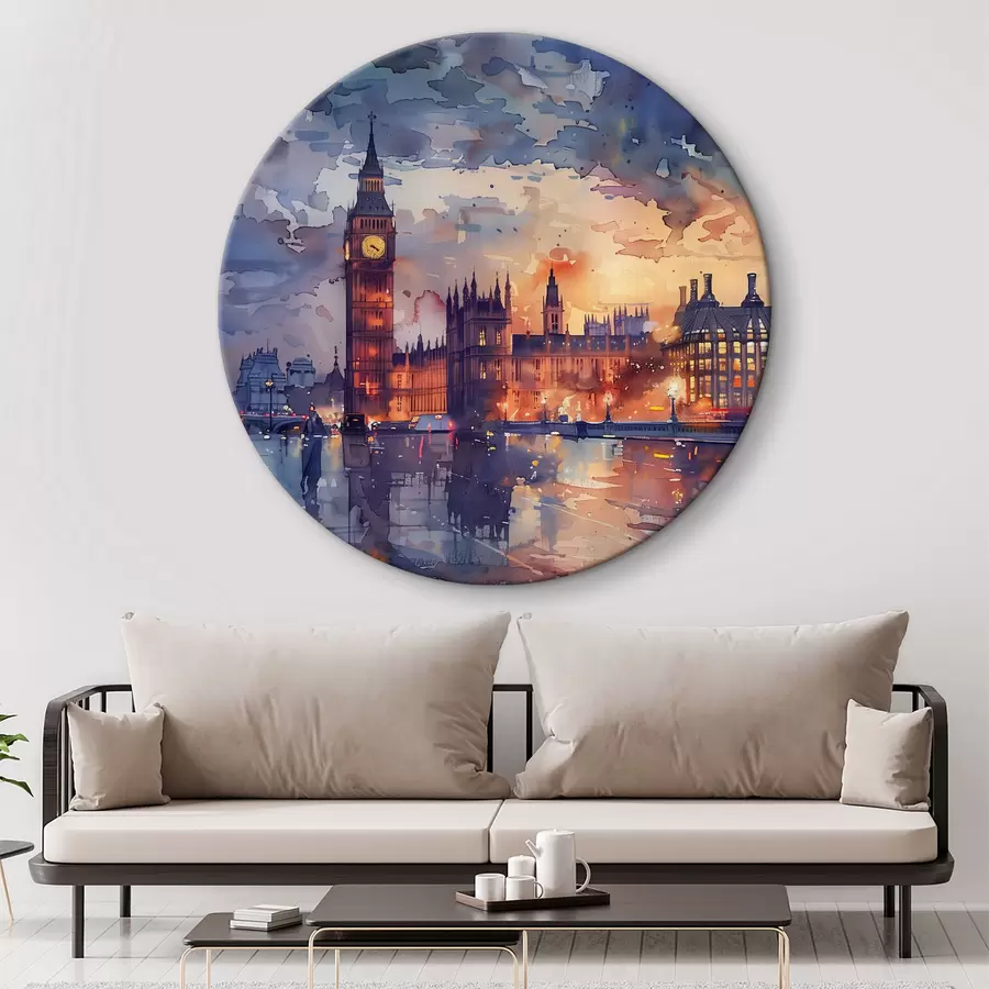 Glezna Bigben Londonas akvareļu glezna r38473