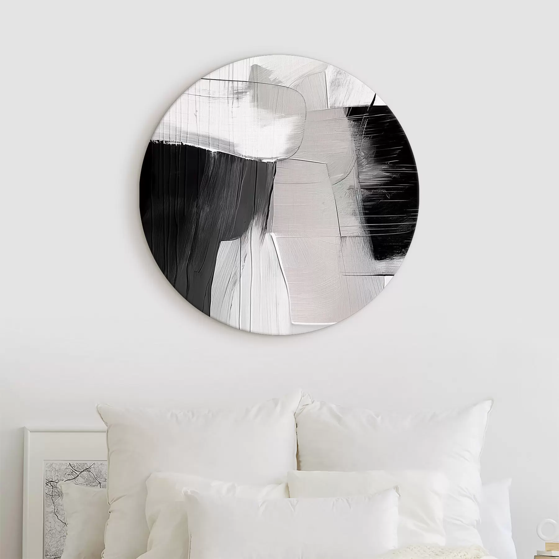 Glezna Pelēka un bēša abstrakcija r39015