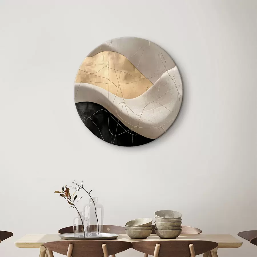 Glezna Abstrakcija ar viļņiem un līnijām r39053