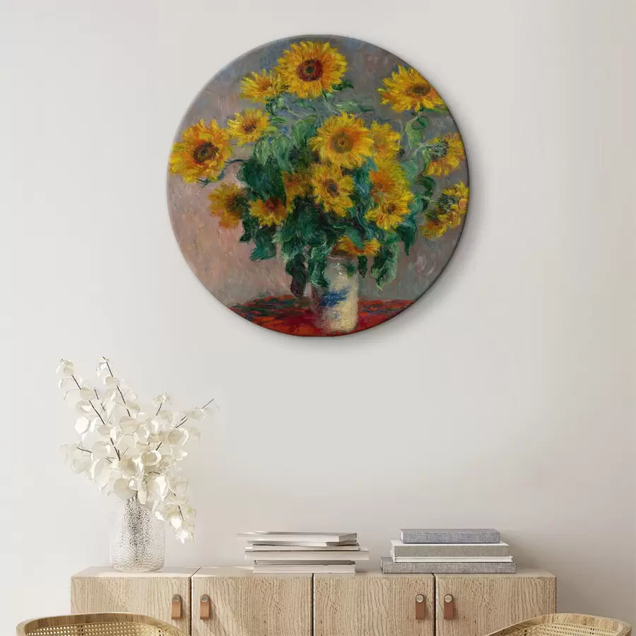 Glezna Saulespuķes. Vinsents van Gogs r12312