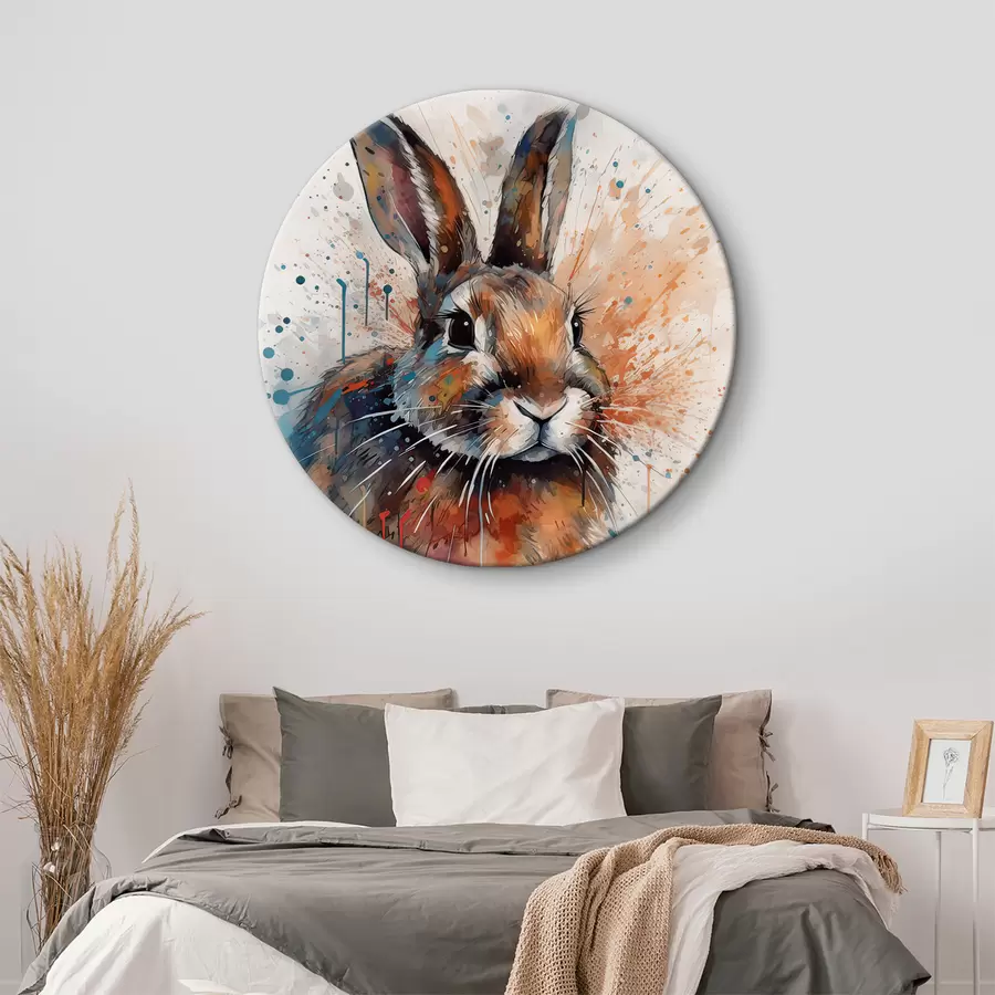 Glezna Truši, mākslas krāsas un truši un zaķi r32329