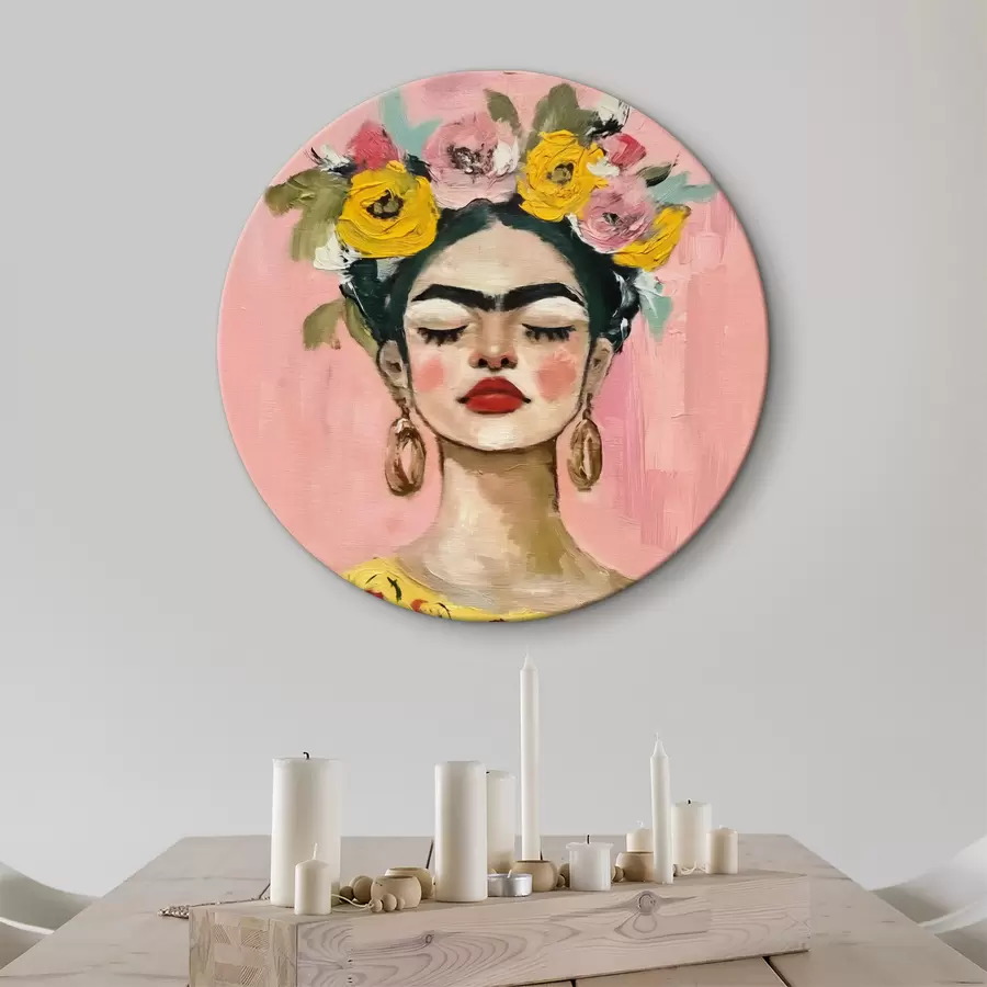 Fototapetes Frida Kahlo apdrukāta tekstūra r38292