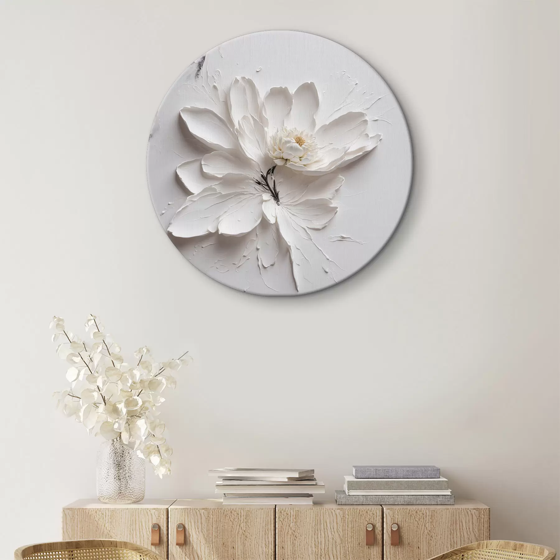 Glezna Balts zieds eļļā r38303