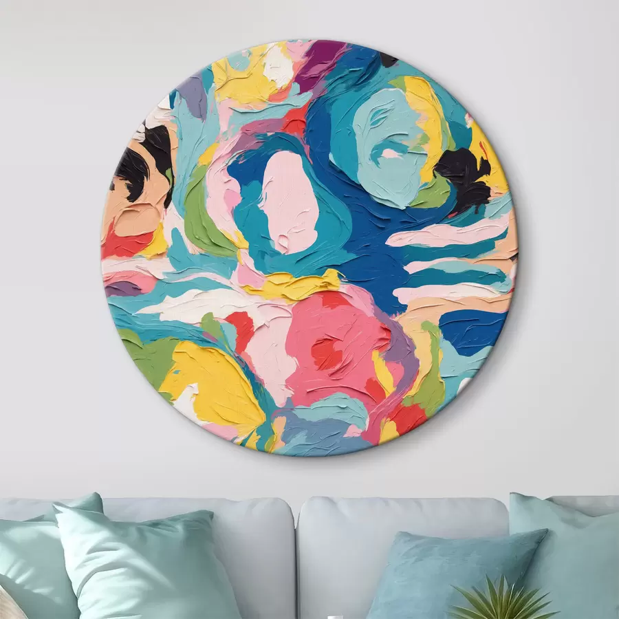 Fototapetes Abstraktā glezniecība ar daudzkrāsainām krāsām r39612