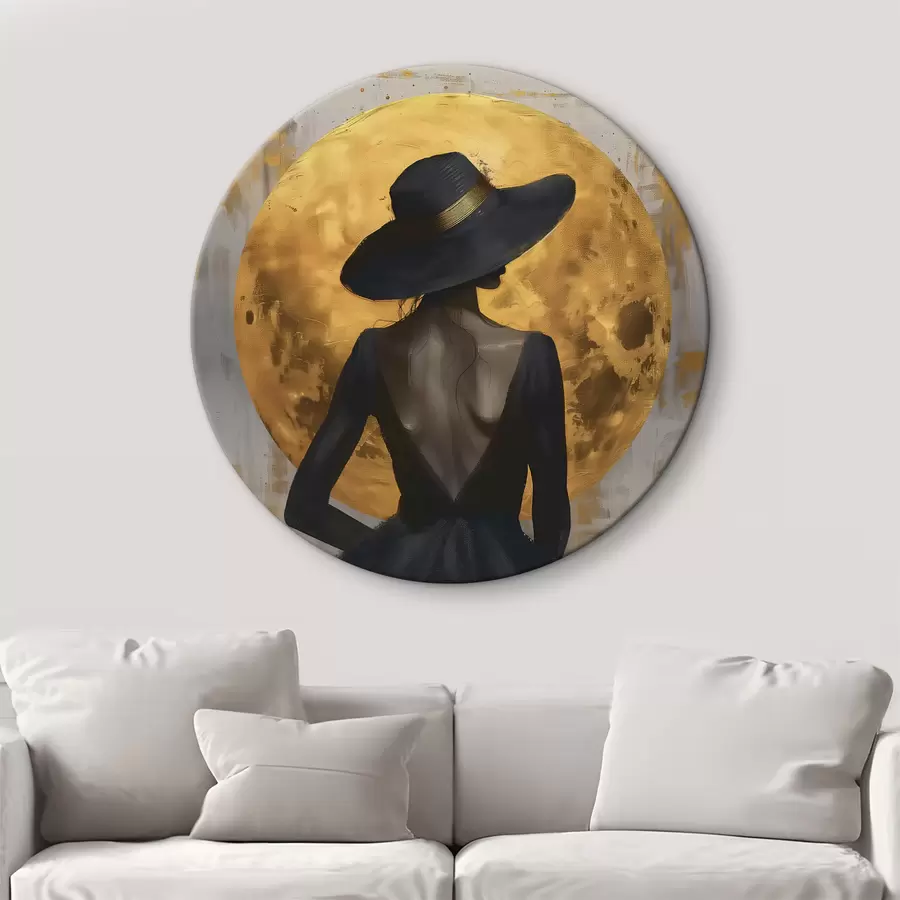 Glezna Meitene melnā r39685