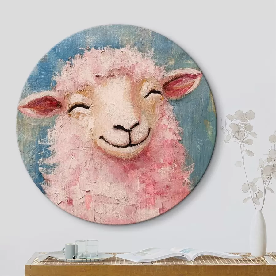 Fototapetes Jautrs auns ar rozā vilnu r39911