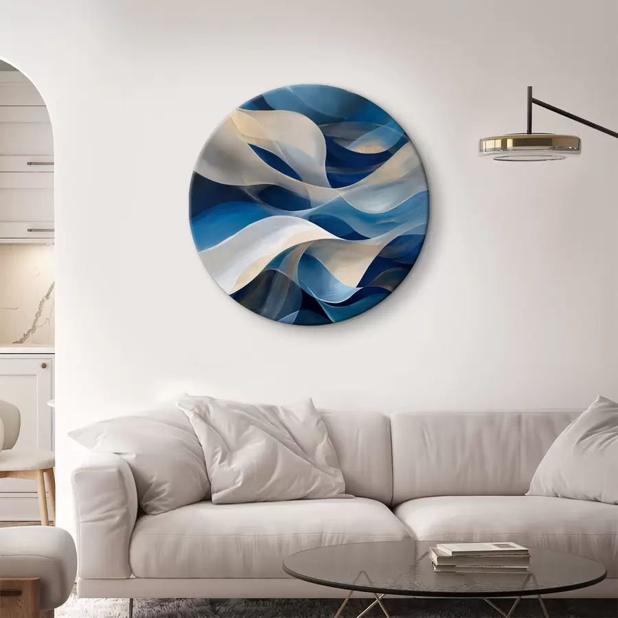 Fototapetes skaļuma līnijas ir zilas r40248