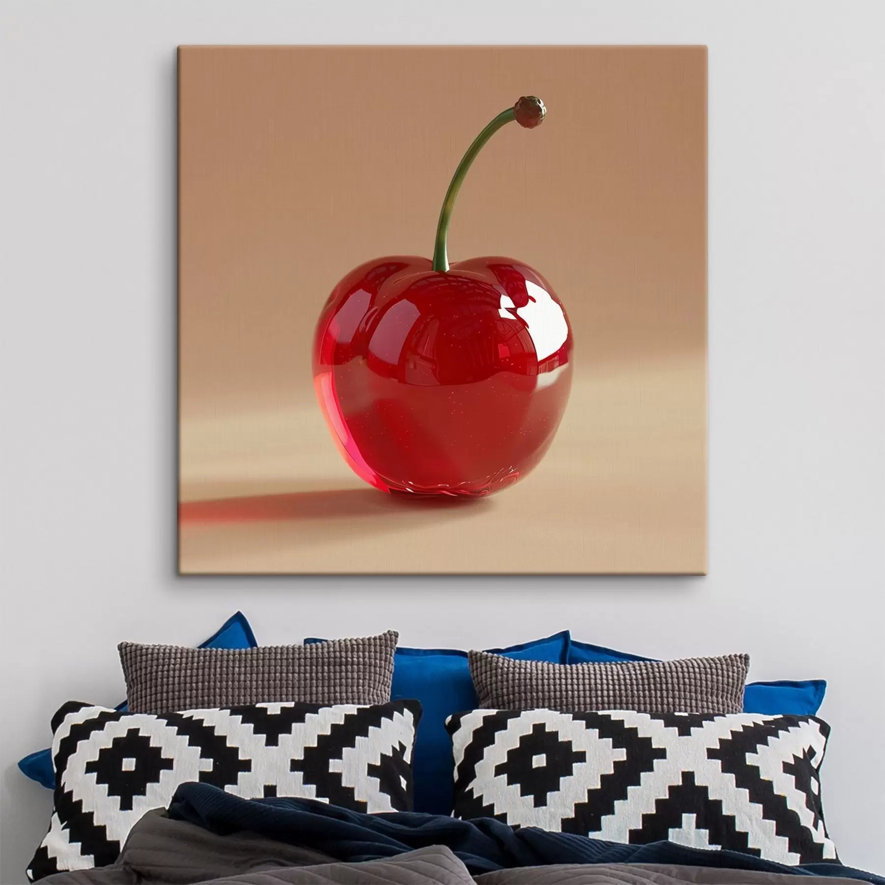 Glezna Augļi, nogatavojušies sarkanie ķirši s42069