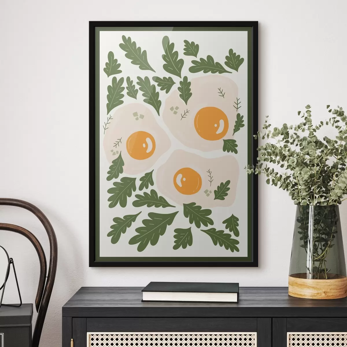 Plakāts Olu un lapu attēls f36860