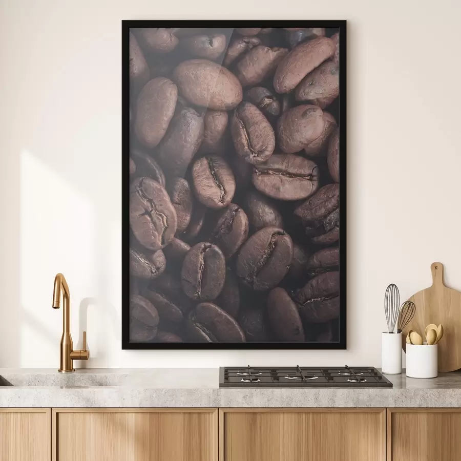 Fototapetes Kafijas pupiņu kaudze f37175