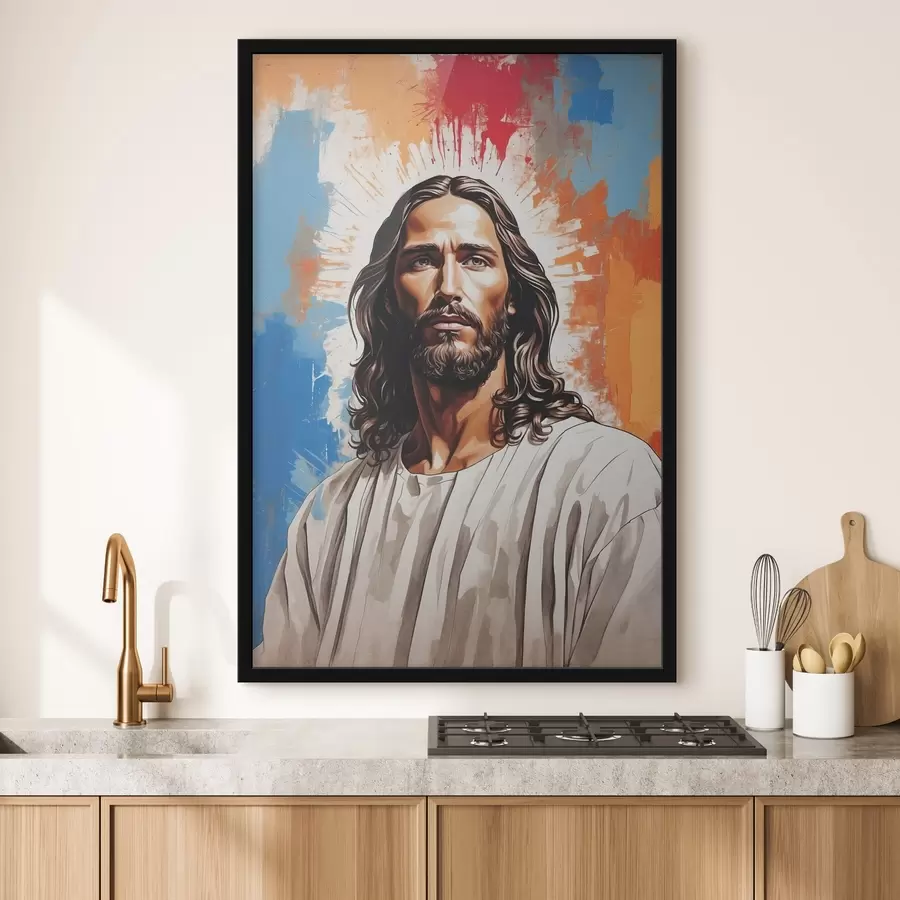 Fototapetes Vīrieša attēls ar gariem matiem f38589