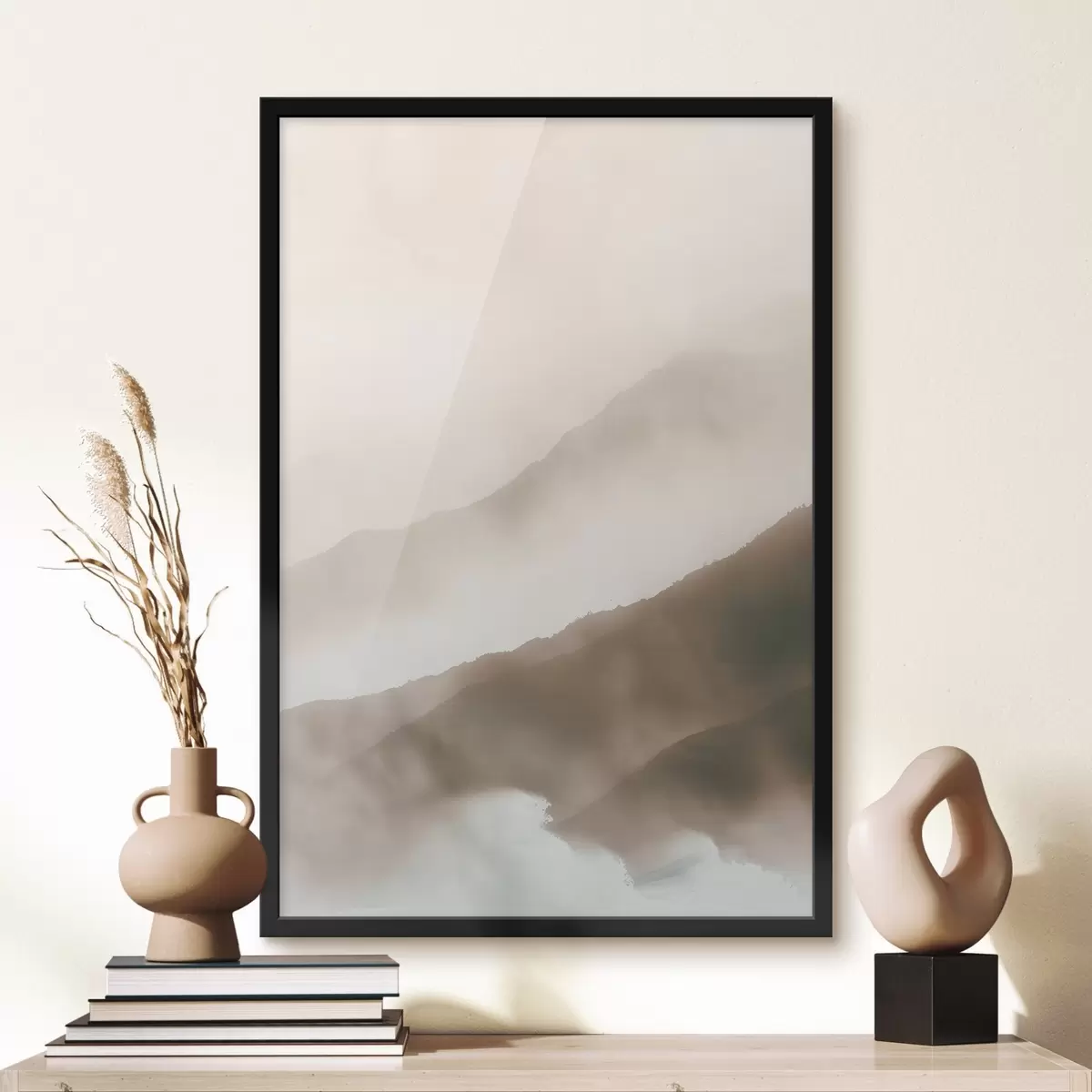 Plakāts Maigā miglā ietinti mīksti kalni f38640