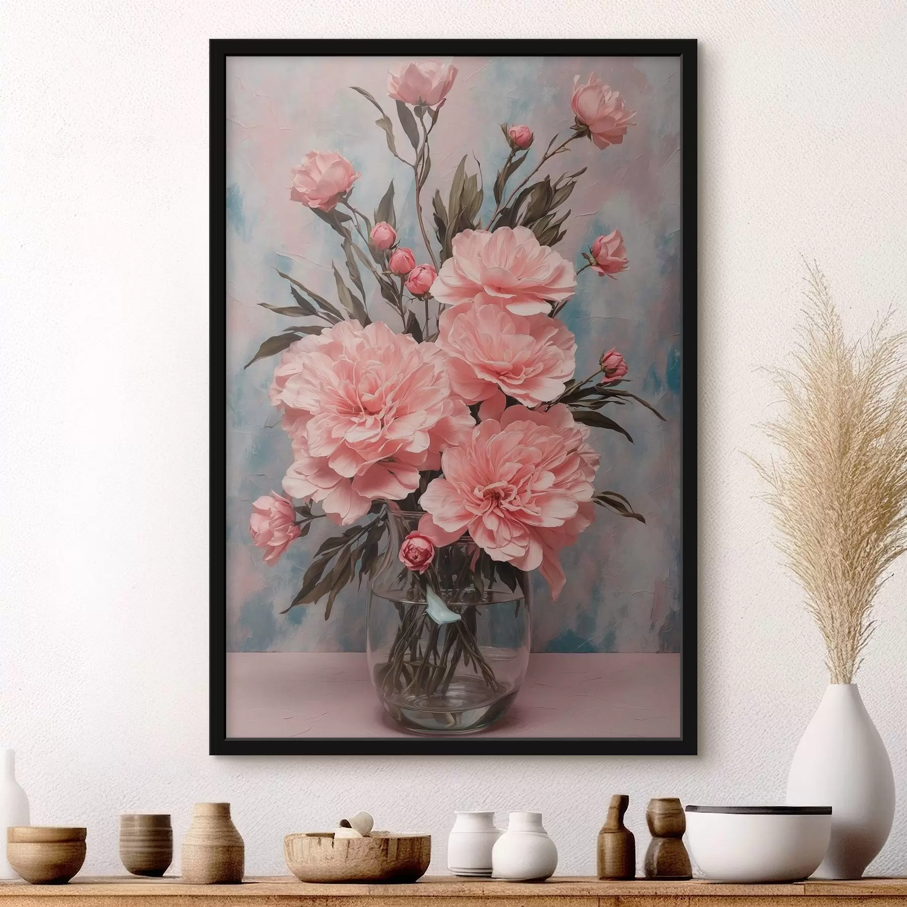 Fototapetes Smalki ziedi stikla vāzē f38738