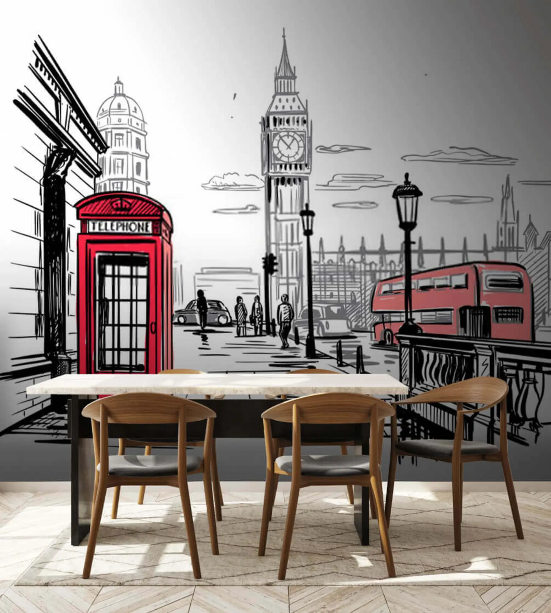 Fototapetes Vilciens, transportlīdzeklis e tornis u51068