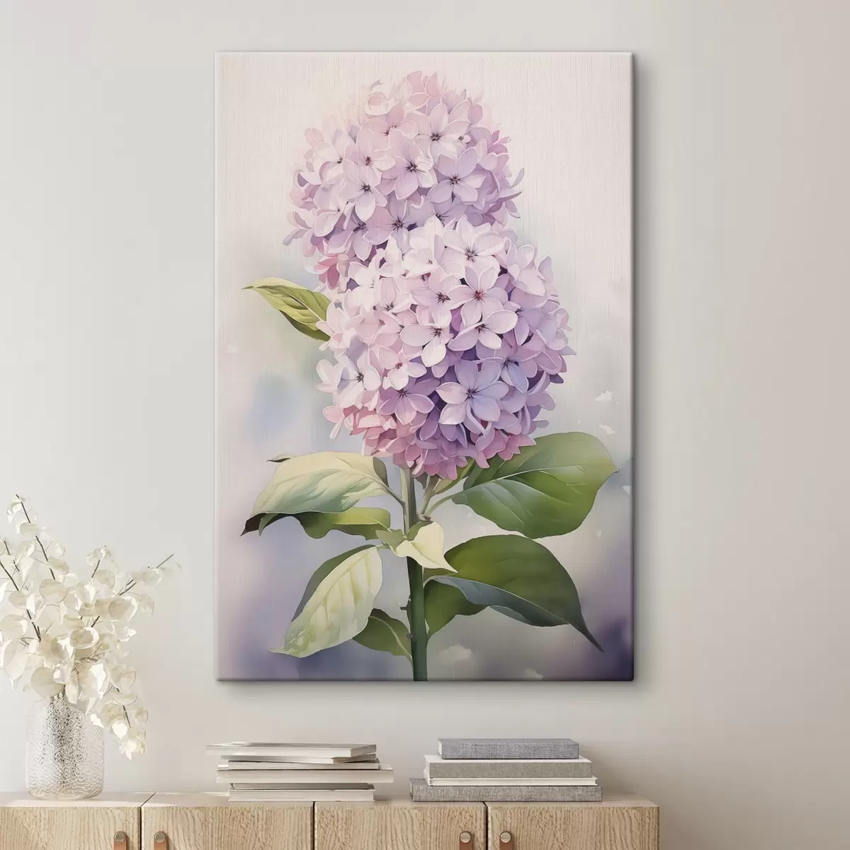 Glezna Hiacintes zaru imitācija akvarelis s42120