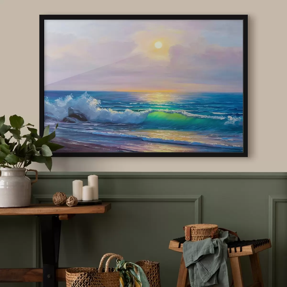 Plakāts Ūdens, mākoņi un debesis f17732