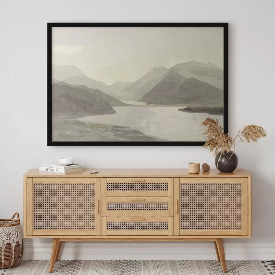 Fototapetes Ezers kalnos f32629