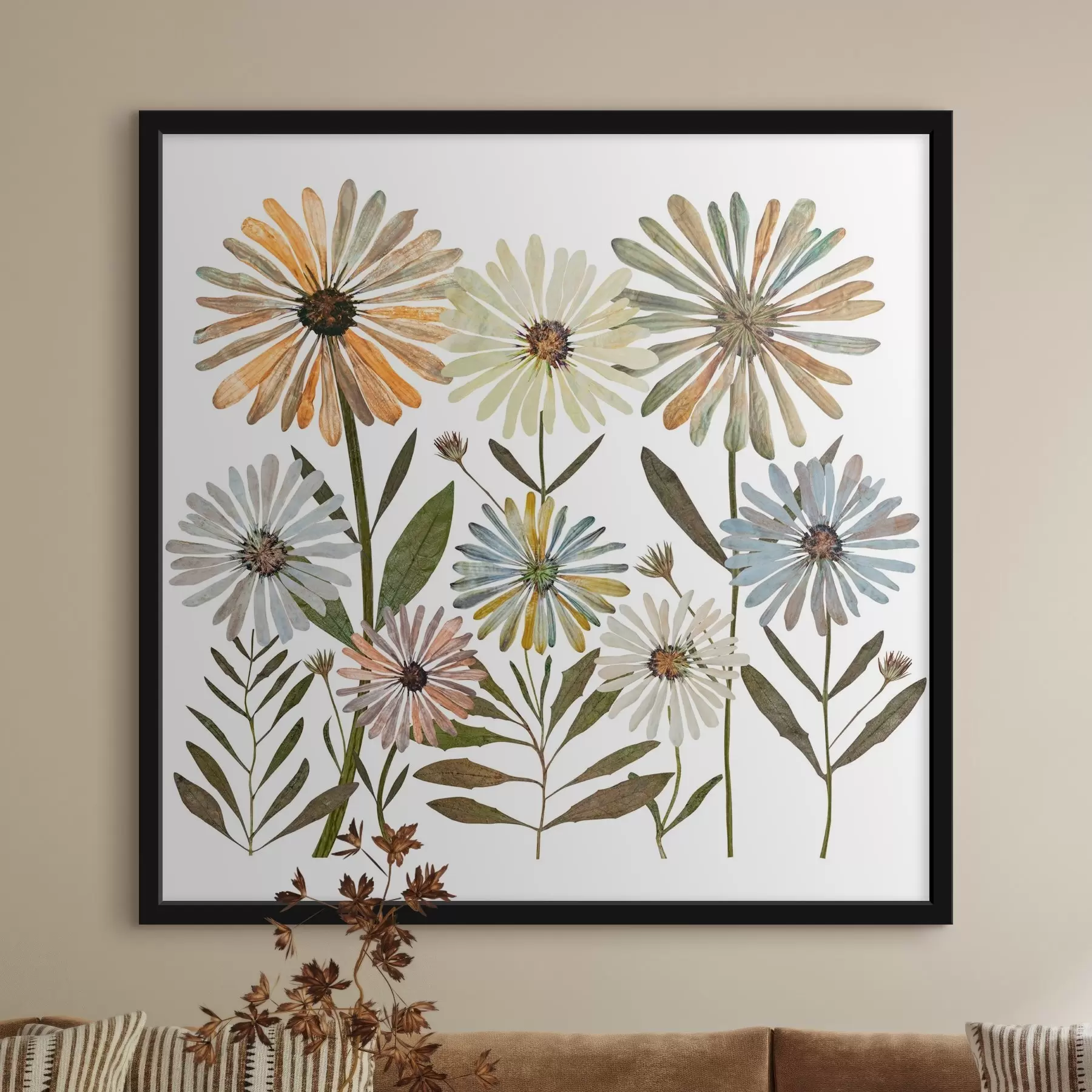 Fototapetes krāsainas margrietiņas f34120