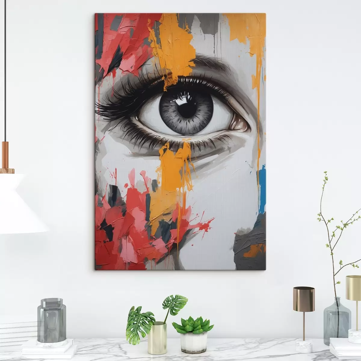 Glezna Sievietes acs eļļas gleznošanas stilā s41768