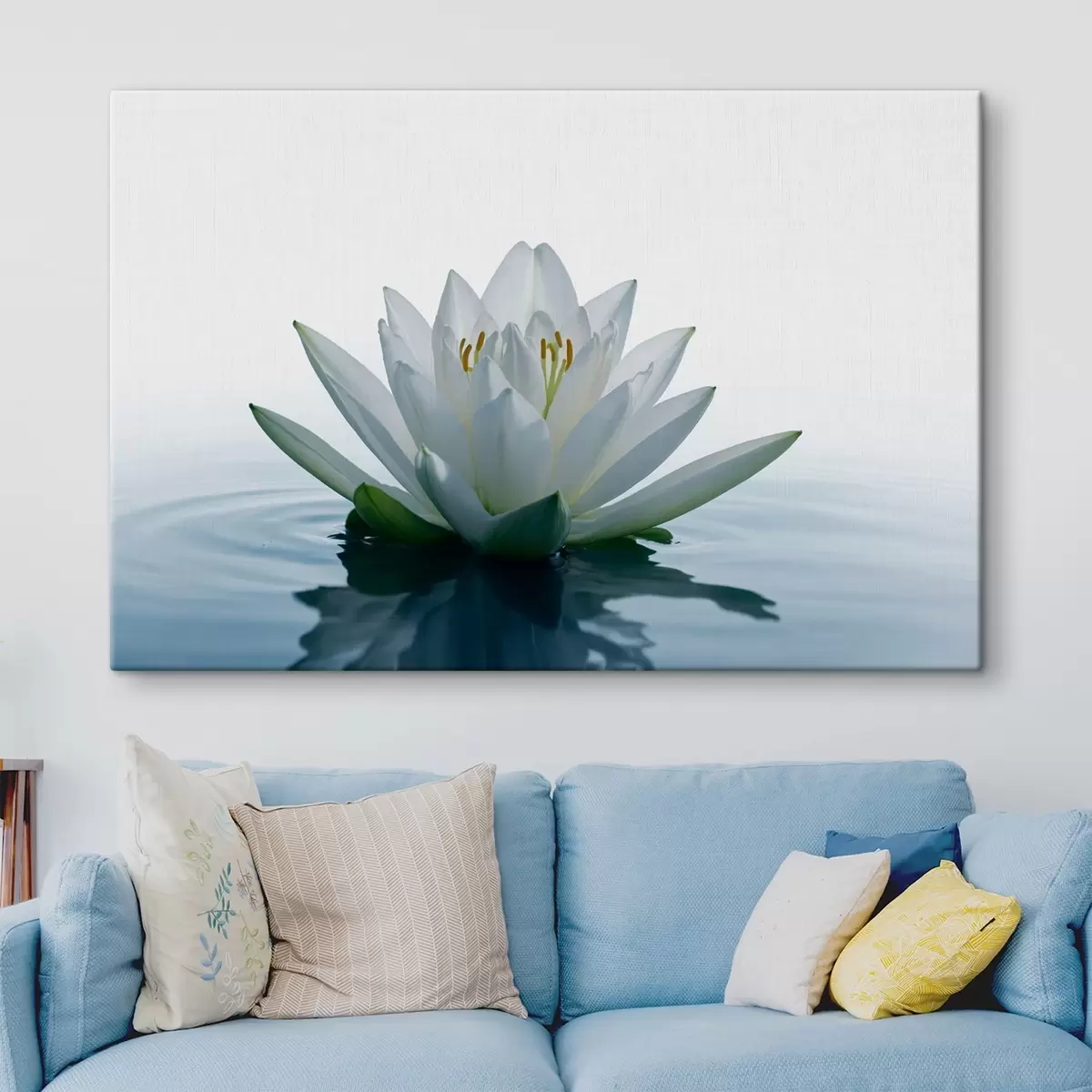 Glezna Lilija peld uz ūdens s42098