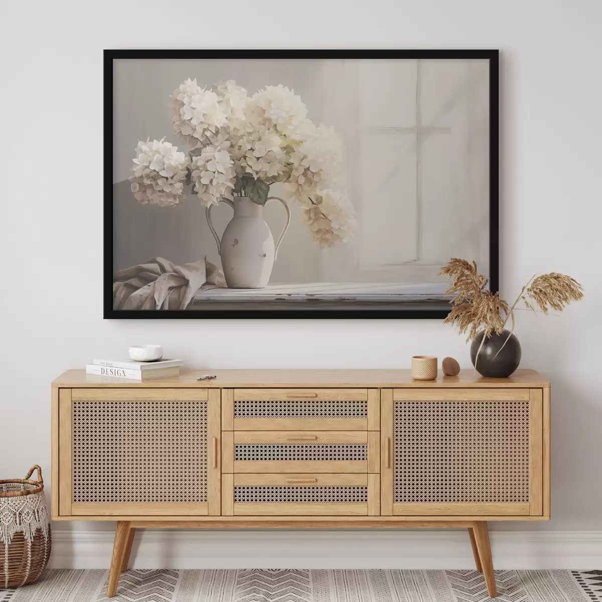 Plakāts Vāze ar ziediem uz palodzes f41762