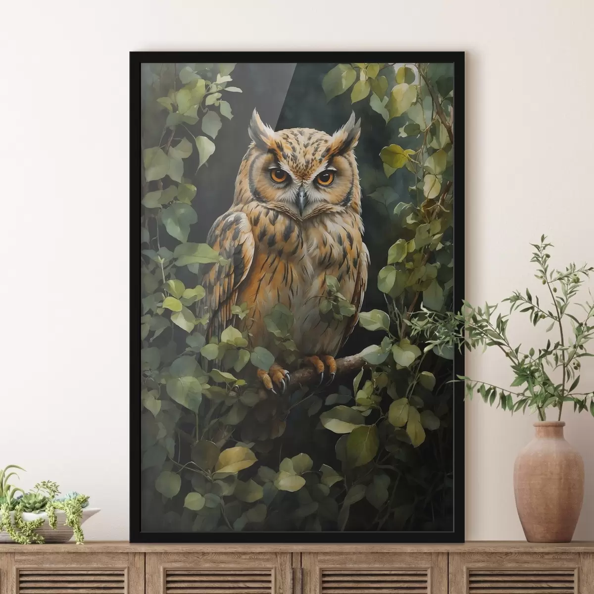 Plakāts Pūce uz zara f41776