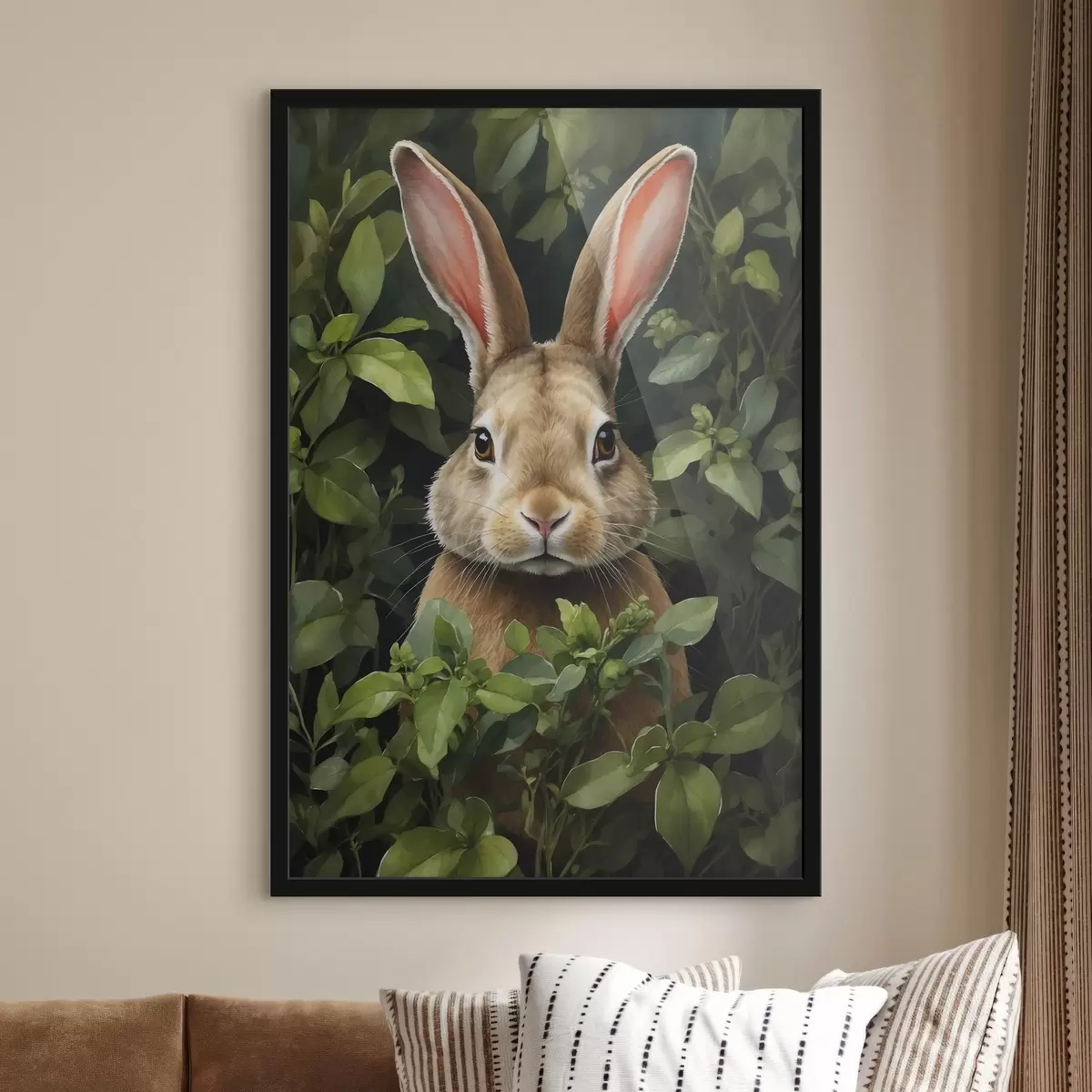 Plakāts Zaķis krūmos f41779