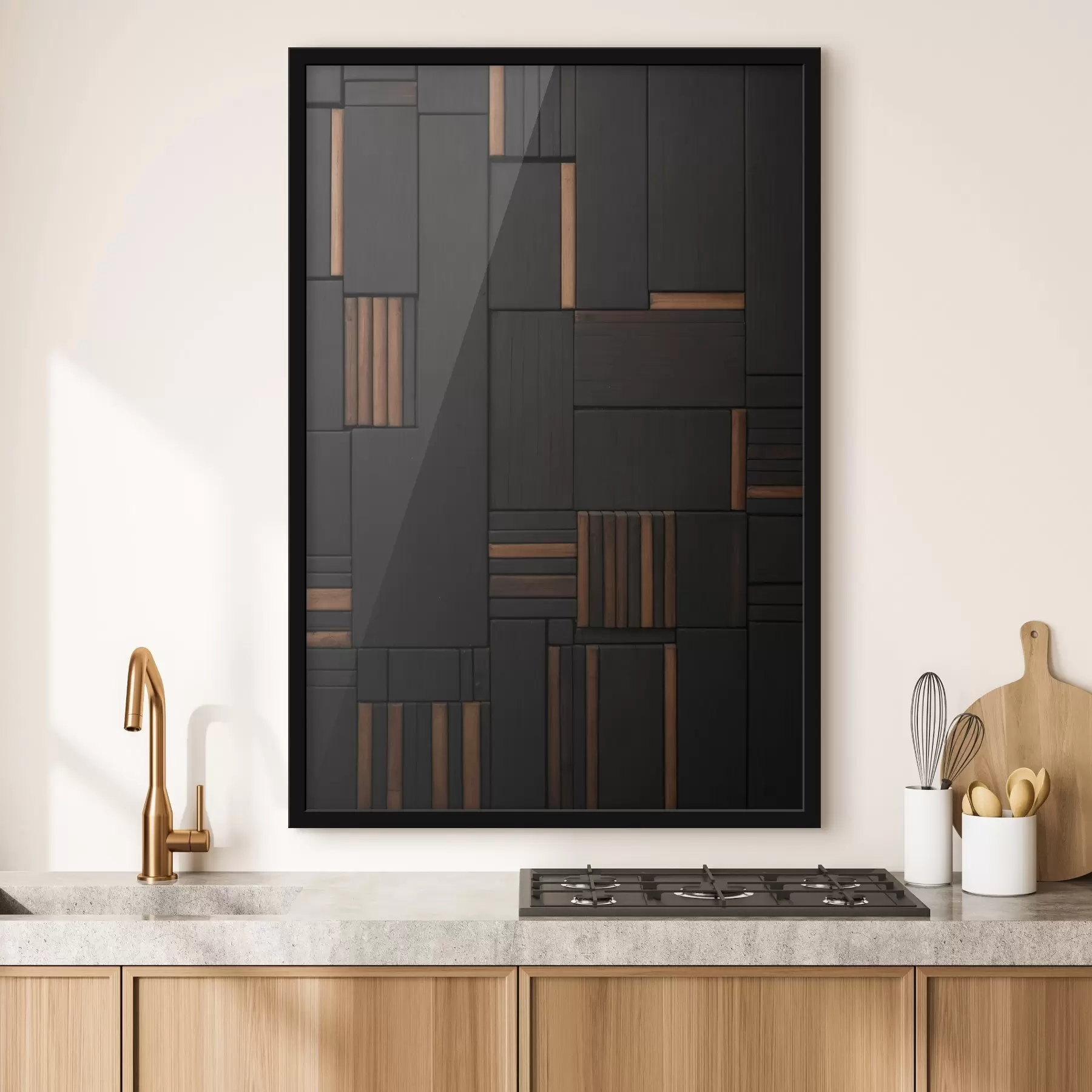 Glezna Siena ar koka flīžu attēlu f41782