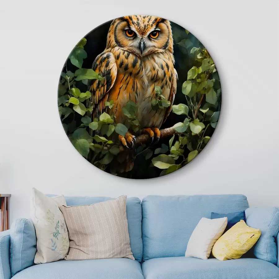 Glezna Pūce uz zara r41776