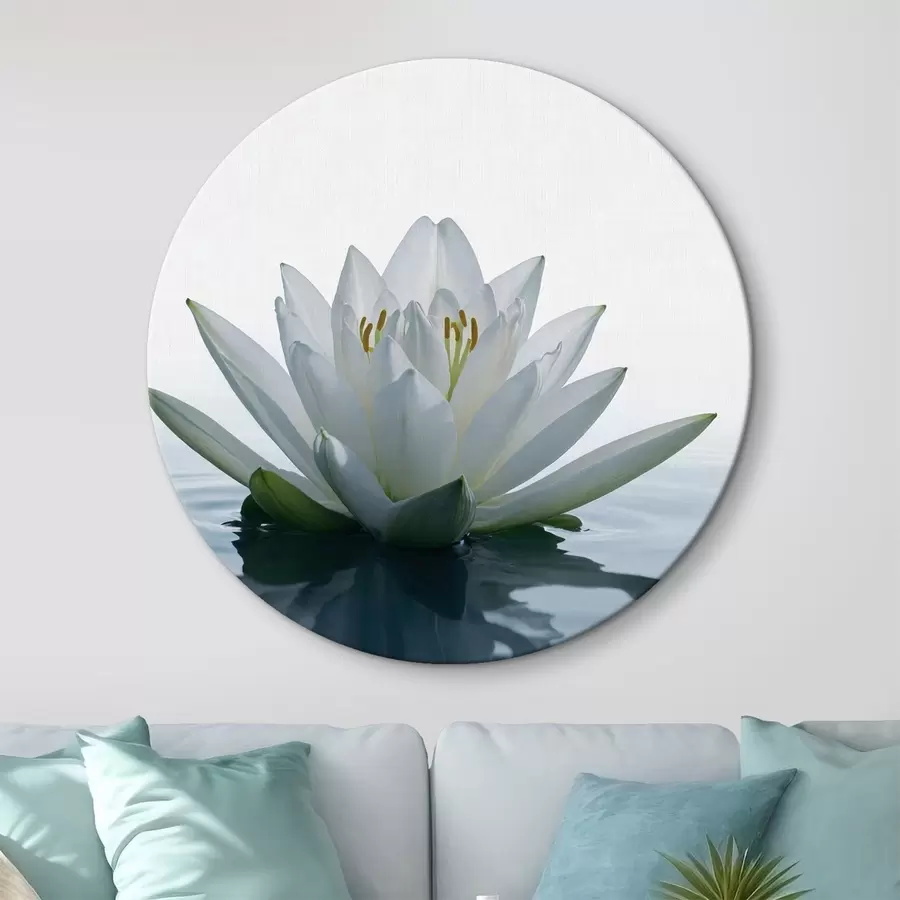 Glezna Lilija peld uz ūdens r42098