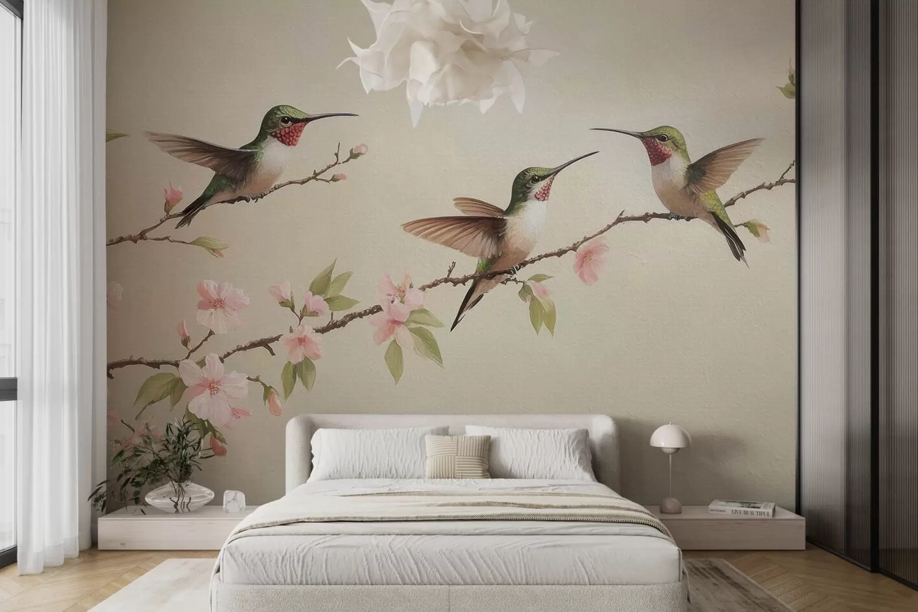 Fototapetes Trīs kolibri w08515