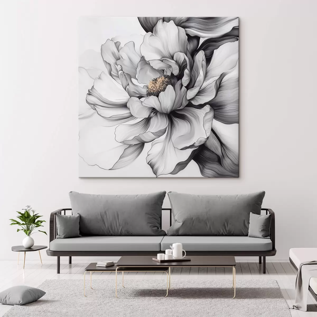 Glezna Liels abstrakts zieds s41990