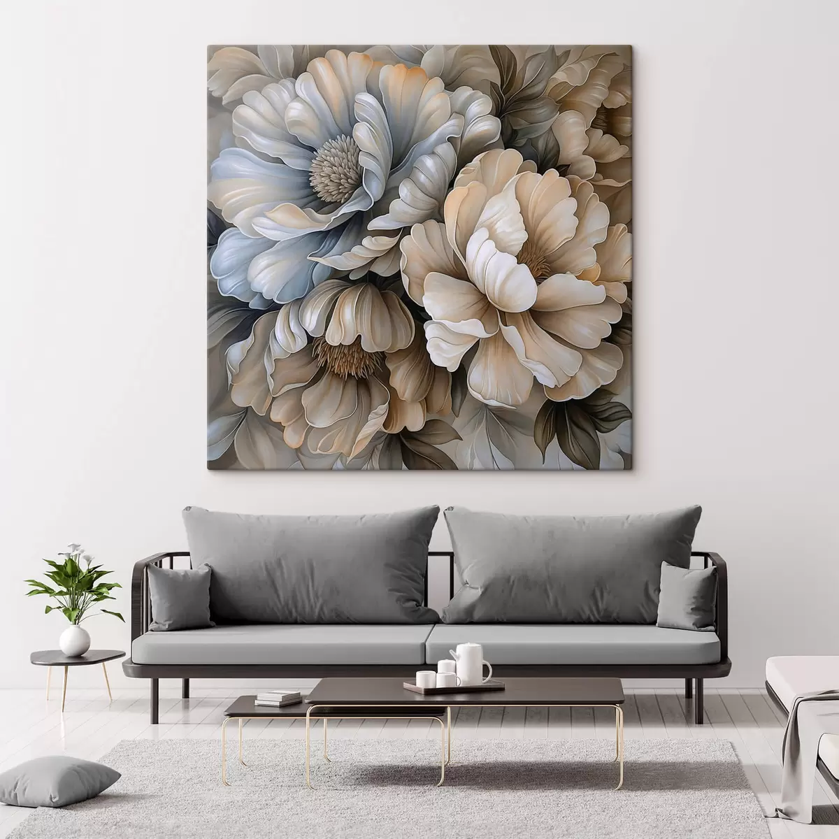 Glezna Lielu ziedu pušķis s42108