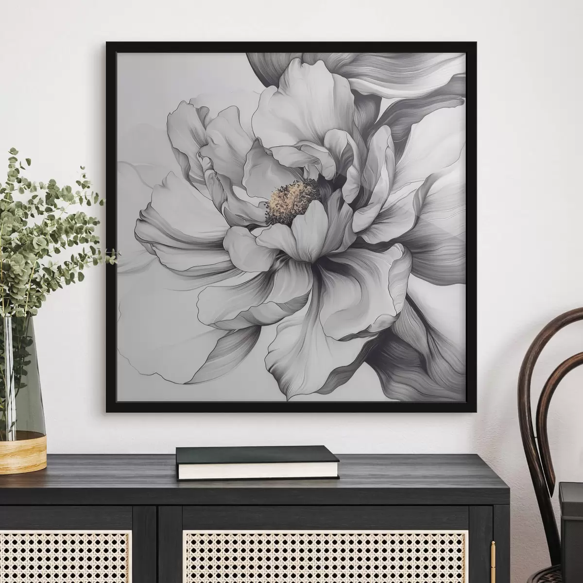 Plakāts Liels abstrakts zieds f41990