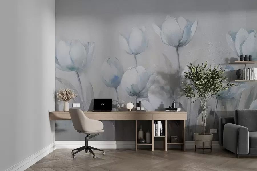 Fototapetes Tulpes grunge stilā w02618v1