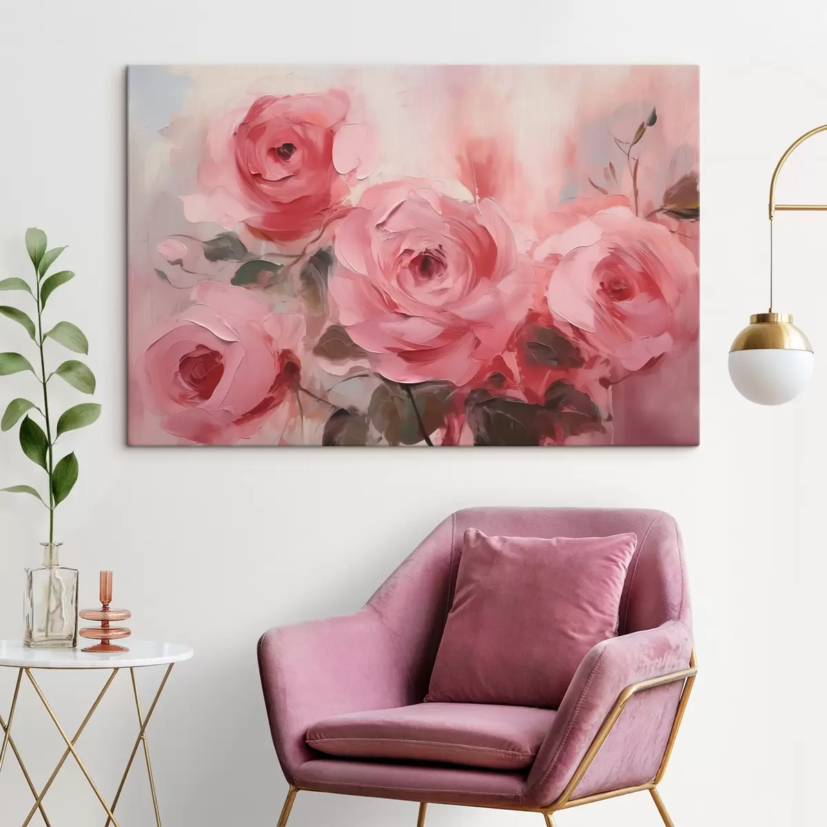 Glezna Abstraktā rožu imitācijas glezniecība s42138