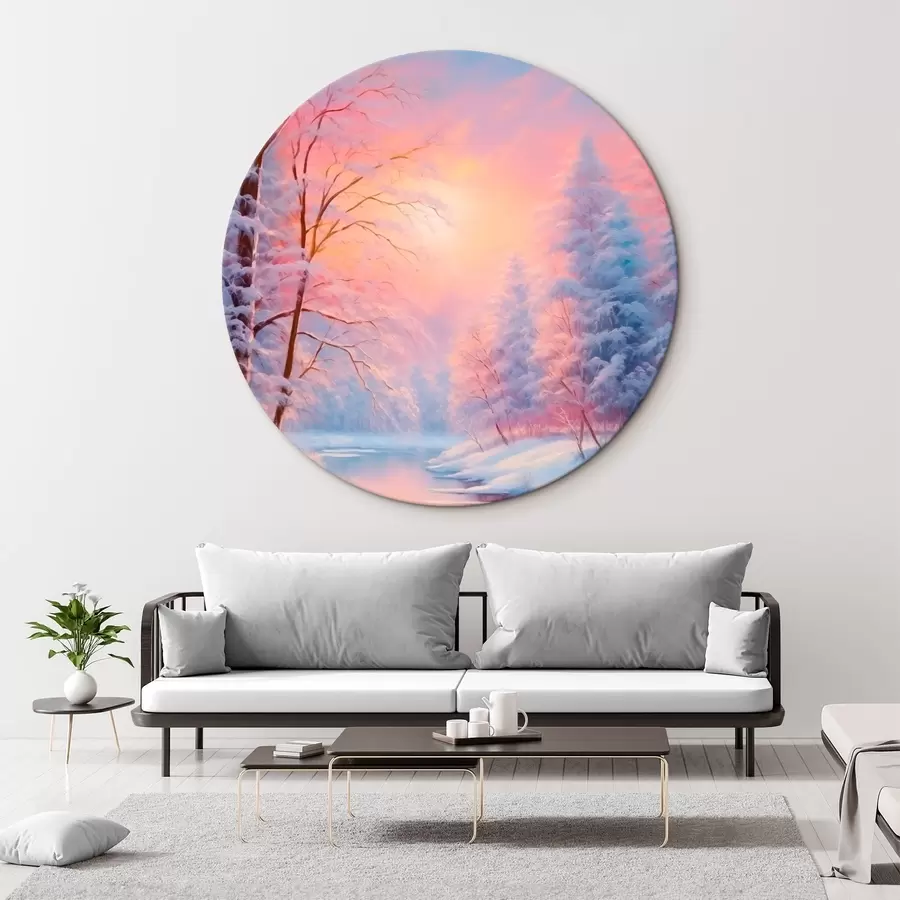 Glezna Ziemas pasaka pie upes r42149