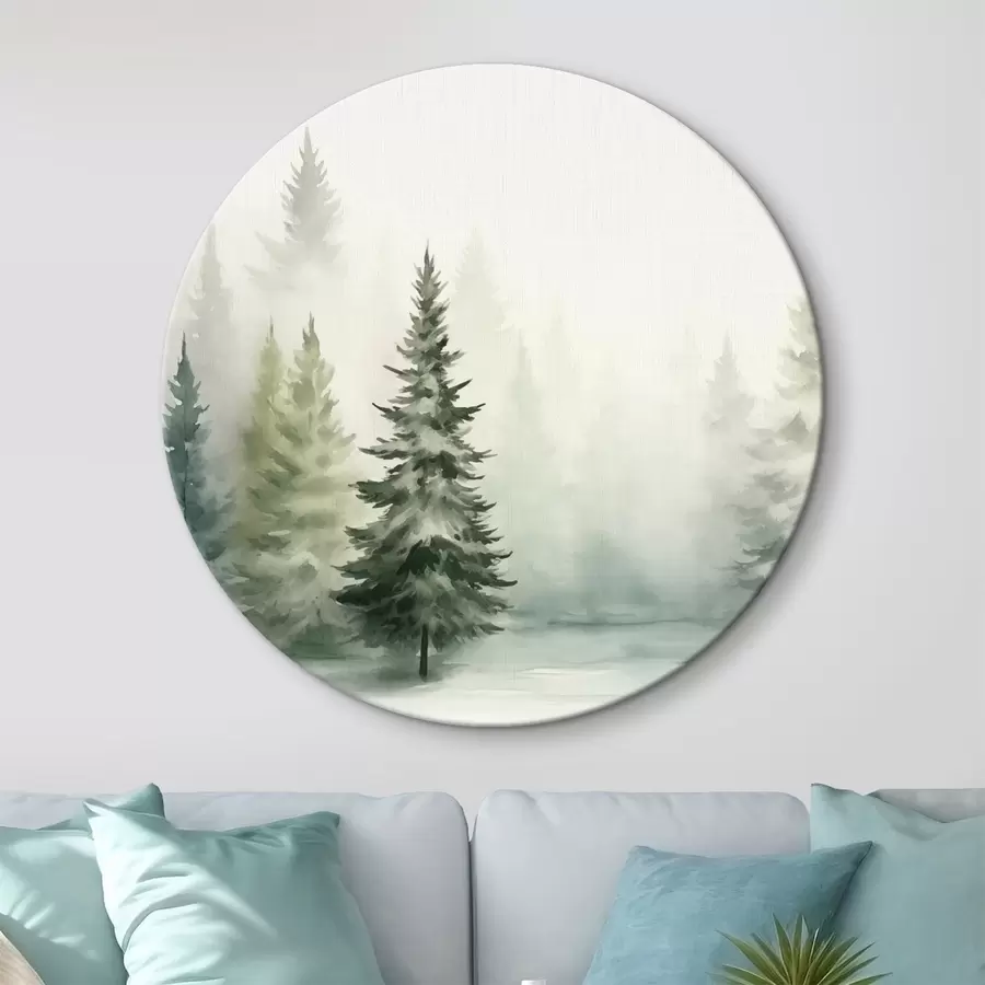 Glezna Miglains egļu mežs r42154