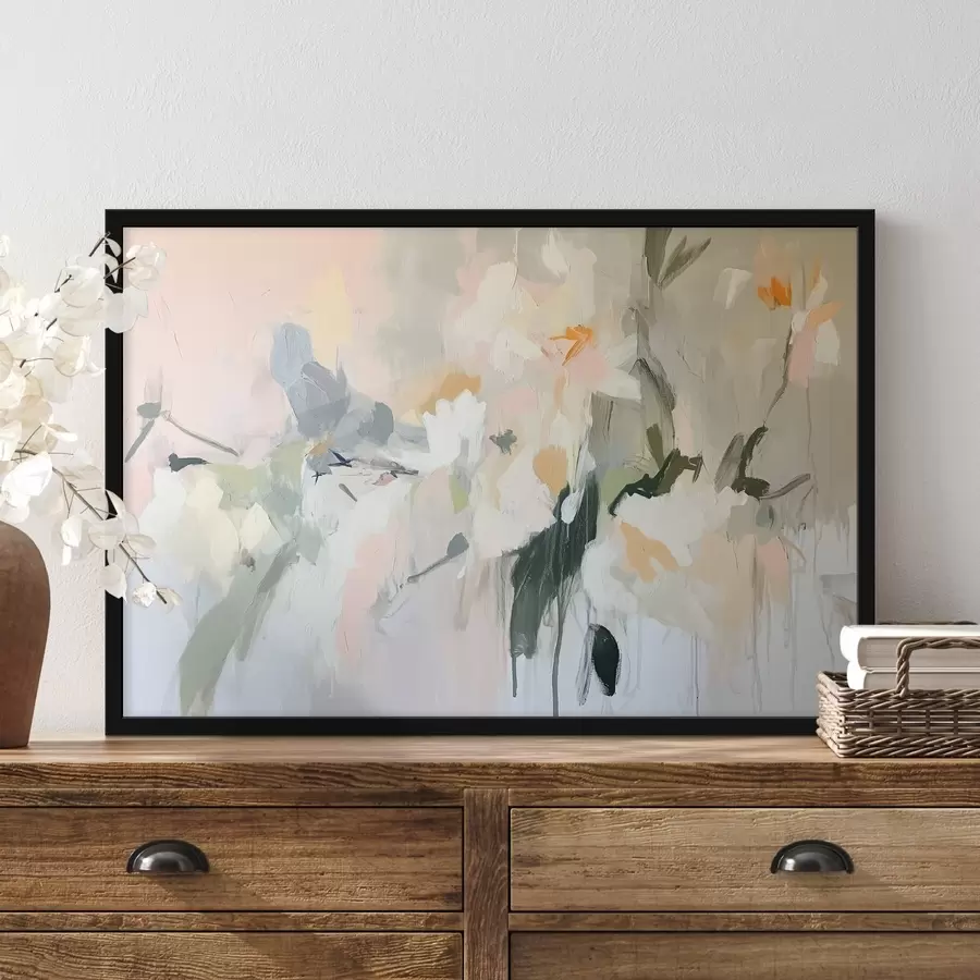 Fototapetes Abstraktais zīmējums, akrila stilā, maigas, dabiskas krāsas f42204