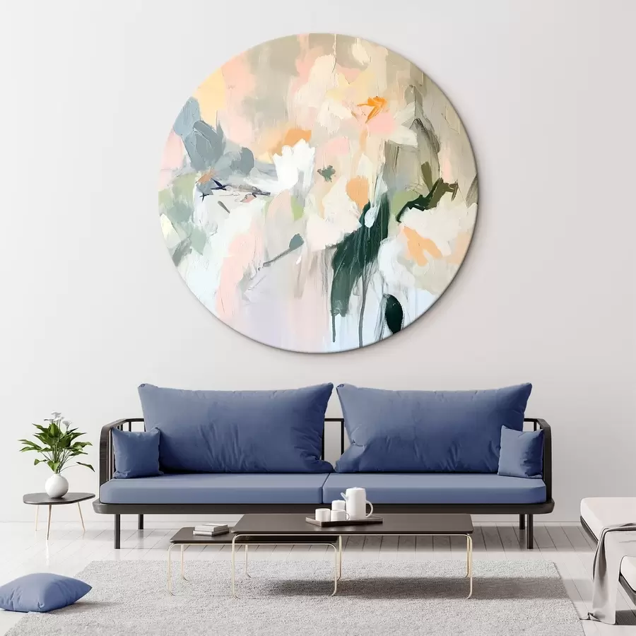 Glezna Abstraktais zīmējums, akrila stilā, maigas, dabiskas krāsas r42204