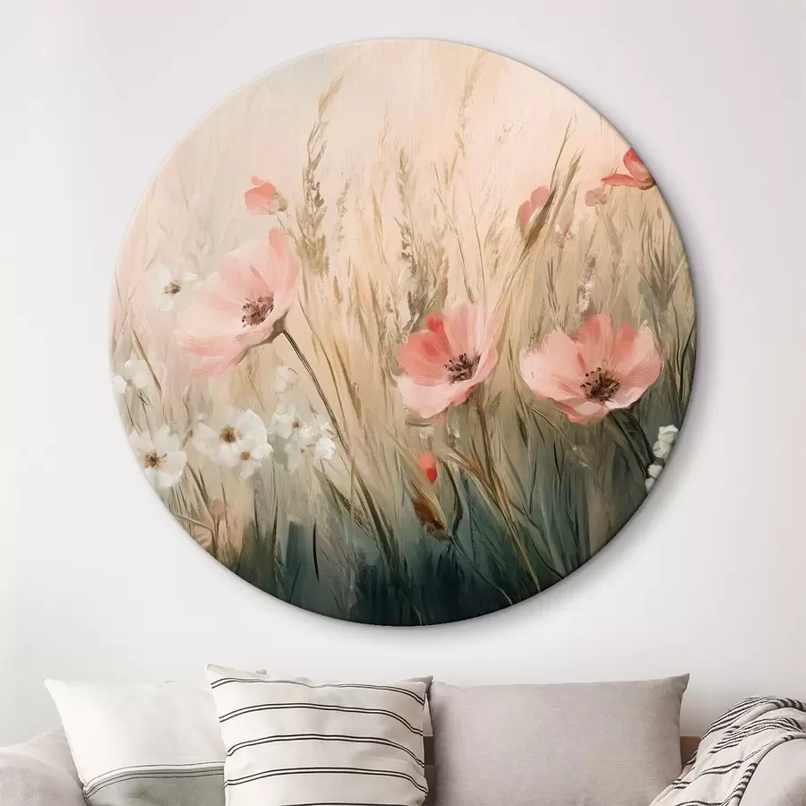 Glezna Ziedi pļavā, lauku, akrila stilā r42209